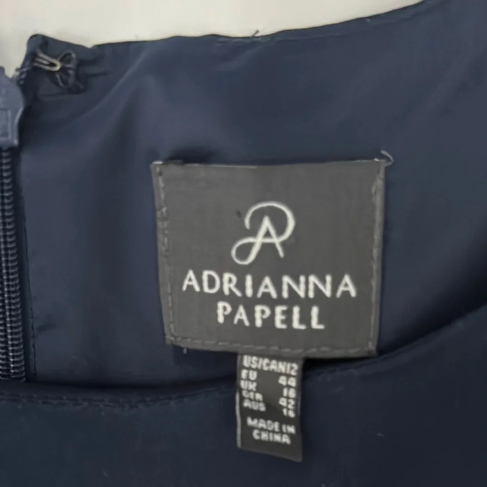 Adrianna Papell Navy/Floral Dress SIZE 12 - Picture 2 of 12